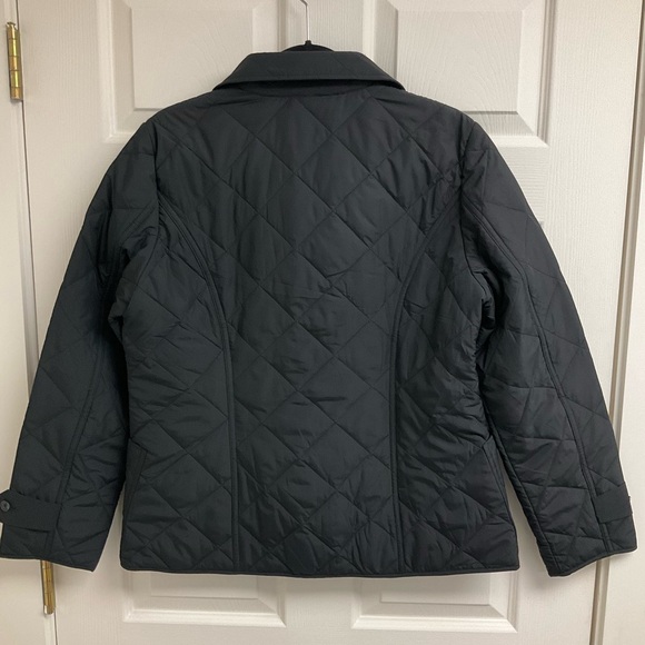 Brooks Brothers Black Lightweight Women's Large Western Diamond-Quilted Jacket - Picture 4 of 14